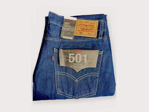 Levi's 501 Original Dark Blue – Folded, back view with tags