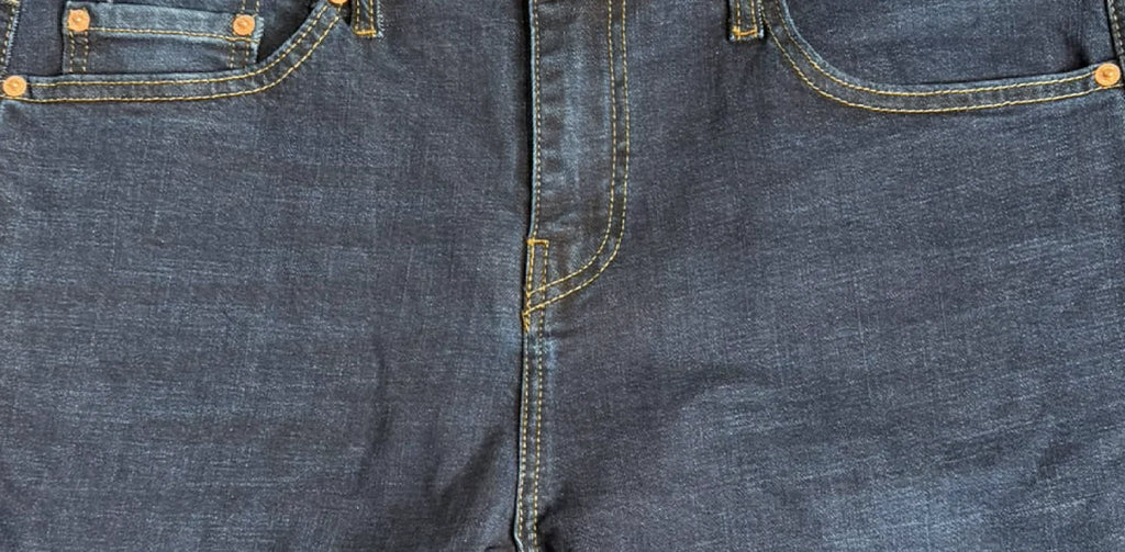 Levi's 511 Slim Blue – Front pockets and fly stitching