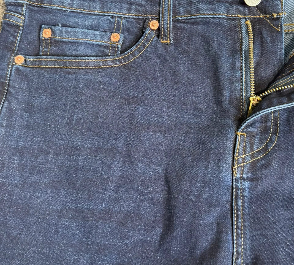 Levi's 511 Slim Blue – Coin pocket, rivets and zip fly